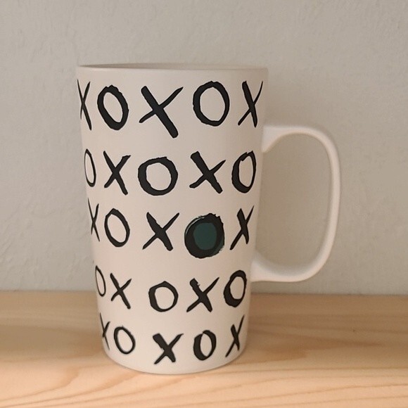 STARBUCKS 2015 XO TALL GEEEN DOT COFFEE MUG 16 FL OZ - Picture 3 of 6